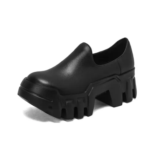QUICHESHOES Женские повседневные туфли, черные, простой дизайн, женские
