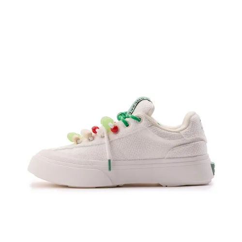 INXX SNEAKER Противоскользящие Устойчивые к износу Легкие Низкие Кроссовки для скейтбординга Унисекс Титан Белый