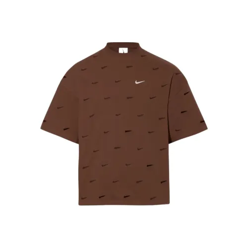Nike x Jacquemus SS24 T-Shirt Азиатская версия Унисекс Какао-коричневый
