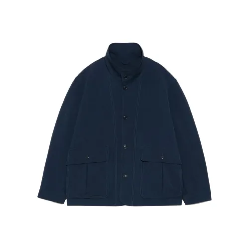 Nanamica SS25 Куртки Пальто Унисекс Морской Синий