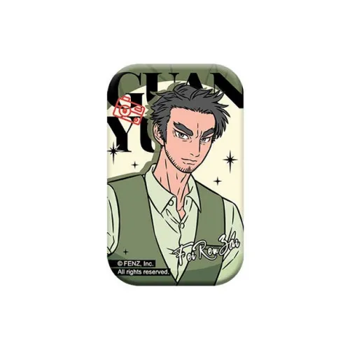 Не-человеческая коллекция Divine Guardian Guanyu из жести простой значок с лазерным дизайном брошь значки