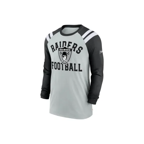 nike Las Vegas Raiders Классический Arc Модный T Рубашка Las Vegas Raiders Мужской Серебристый Черный