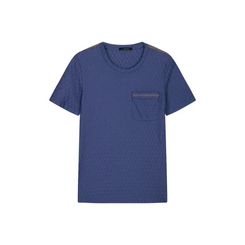 DAVID NAMAN Синий Мужской T-Рубашки