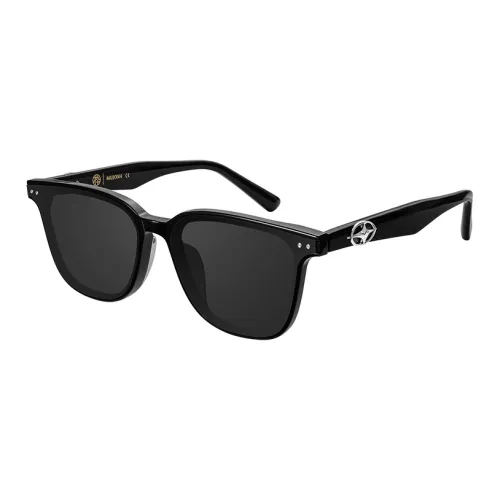 MUJOSH Пластиковая оправа Квадрат Двойная сторона Устойчивость к масляным пятнам Линзы Outdoor Travel Солнцезащитные очки Унисекс Универсальный черный