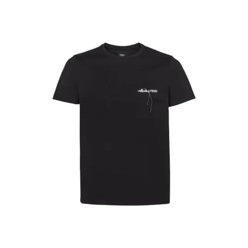Fendi Черные Мужские T-Рубашки