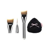 #Ласточкин хвост Тональная основа Fin Щетка*1 + Бабочка Искусственная замша Розовый*1