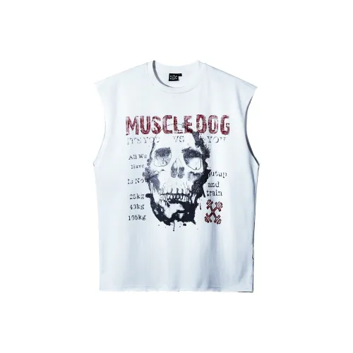 Muscle Dog Топ без рукавов Мужской Белый