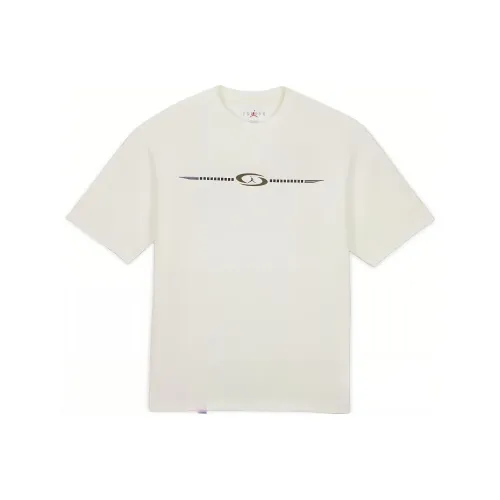 Travis Scott x Air Jordan Travis Scott x Air Jordan SS24 Рукав с оборванным плечом T-рубашка Унисекс Белый