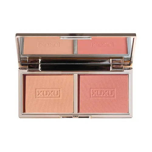 XUXU Flower Fairy Двухтонный Румяна Длинное Сохранение Легко Смесь Без Кековой Текстуры Матовый Цвет лица 10г