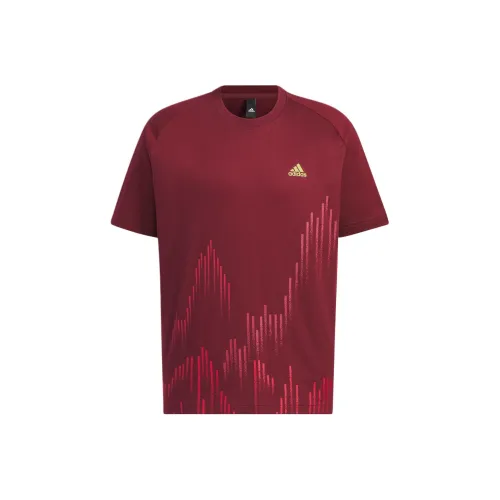 Adidas Мужская футболка бордового цвета