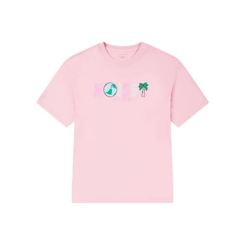 QIAODAN Стандартная футболка унисекс утренний свет розовый