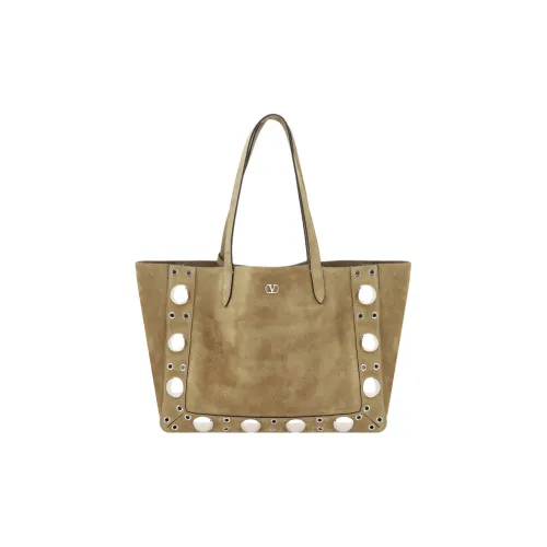 Valentino Замша Тоут Сумка Сумка для покупок Сумка на плечо Женская Бежевая