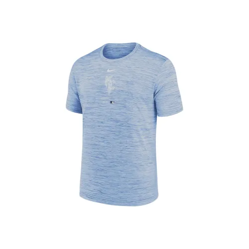 Nike Kansas City Royals Городской Connect Practice Velocity T-Shirt Мужской Небесно-голубой