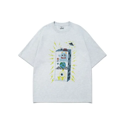 Guuka Короткий рукав T-рубашки Мужской Светлый Фотиния Серый