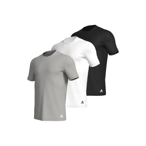 Adidas Standard T-Shirt Мужская Черный Белый Серый