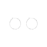 Серьги-кольца из стерлингового серебра 0840