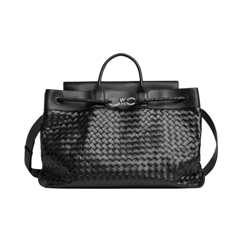 Bottega Veneta Andiamo series Телячья кожа Тоут Сумка Сумка для покупок Сумка через плечо Сумка Большая Мужская Черная