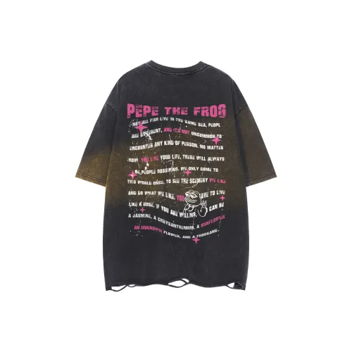 Pepe the Frog Короткий рукав T-рубашки Унисекс