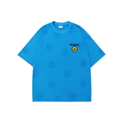 Guuka x AGAHO Короткий рукав T-рубашки Мужской Sapphire Blue