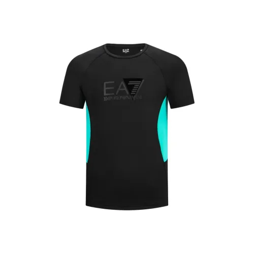 EMPORIO ARMANI EA7 SS24 T Рубашка Мужская Черная