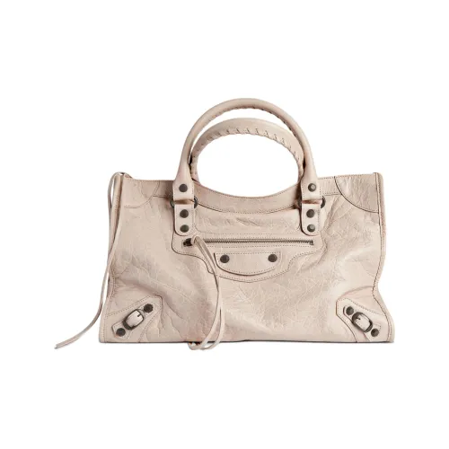 Balenciaga Le City Овечья кожа Одно плечо Сумка Средний Женский Миндаль