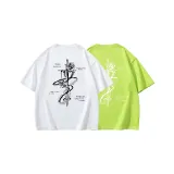 Неоновый зеленый + белый