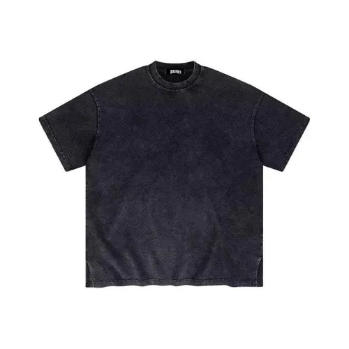 PAINWAKE T-Shirt Унисекс Выстиранный Черный