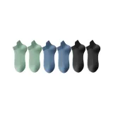 Носки MYT-199, дышащие, низкие, упаковка из 6 пар (2 светло-зеленых, 2 туманно-синих, 2 черных)