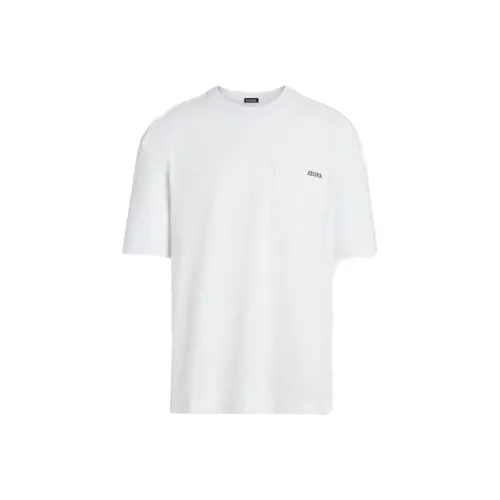 Ermenegildo Zegna Белые Мужские T-рубашки