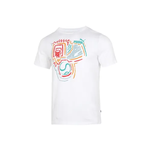 PUMA Белая Мужская Футболка