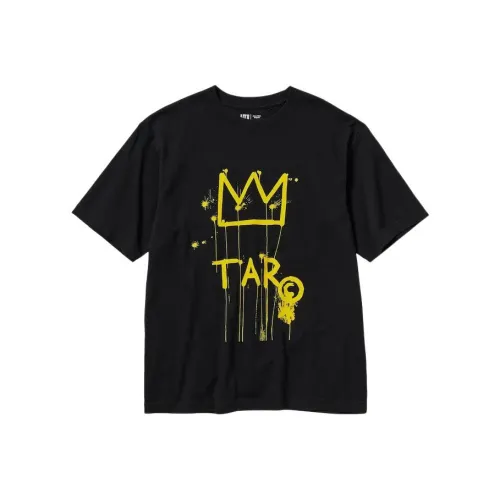 UNIQLO Basquiat collaboration Черная унисекс футболка