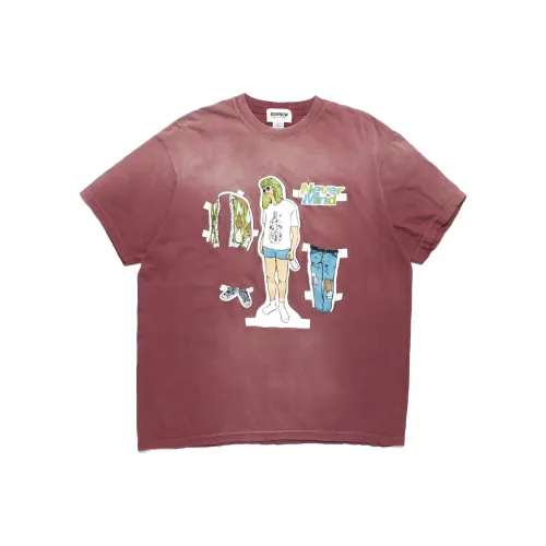 BEAMS x Арочный Wow SS24 T Рубашка Унисекс Светло-Красный