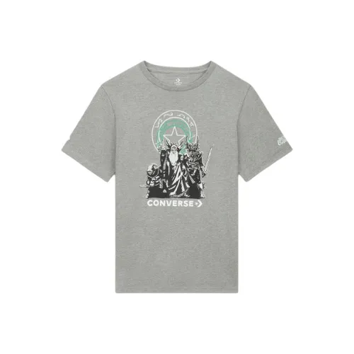 Конверс x Dungeons x Dragons T-рубашка унисекс серого цвета
