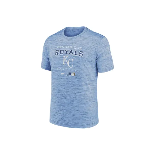 nike Dri Fit Velocity Practice MLB Kansas City Royals Футболка Мужская Озерный Синий