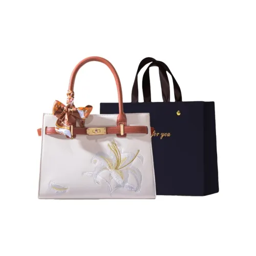 ZUONU ПУ (полиуретан) Сумка Стандартная Женская Лилия Экрю Пион Экрю