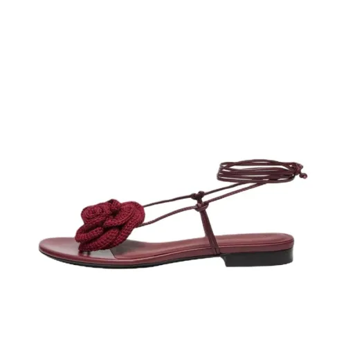 MAGDA BUTRYM Nappa One Strap Sandals Women's Dark Red MAGDA BUTRYM Nappa One Ремешок Сандалии Женские Темно-Красный