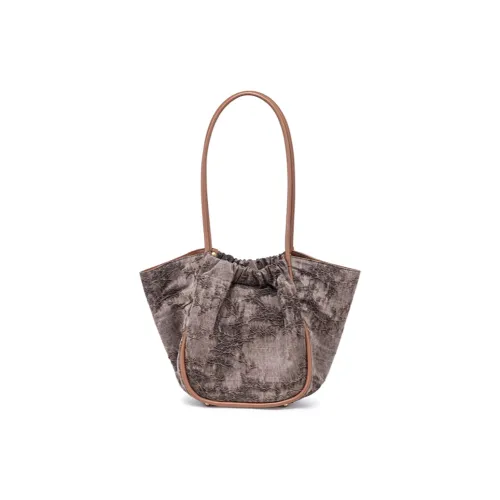 Liang Jin Ji Тутовый шелк Xiangyun Марля Тоут Сумка Сумка через плечо Женская Кофейный Темно-Кофейный