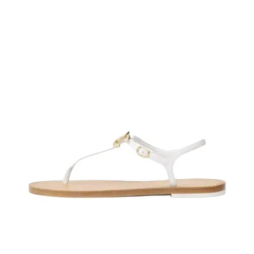 CHANEL One Ремешок Сандалии Женские Белые