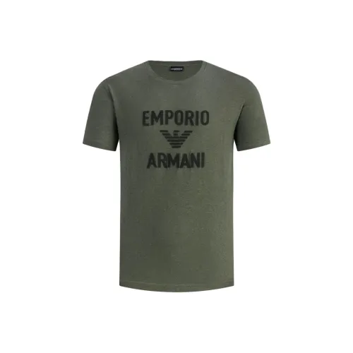 EMPORIO ARMANI SS24 T Рубашка Мужская Зеленая