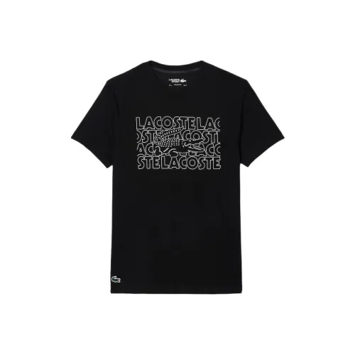 LACOSTE Мужские черные футболки