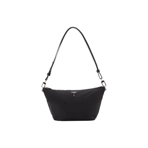 GUESS Ткань Тоут Сумка Сумка для покупок Сумка на плечо Средний Женская Черная