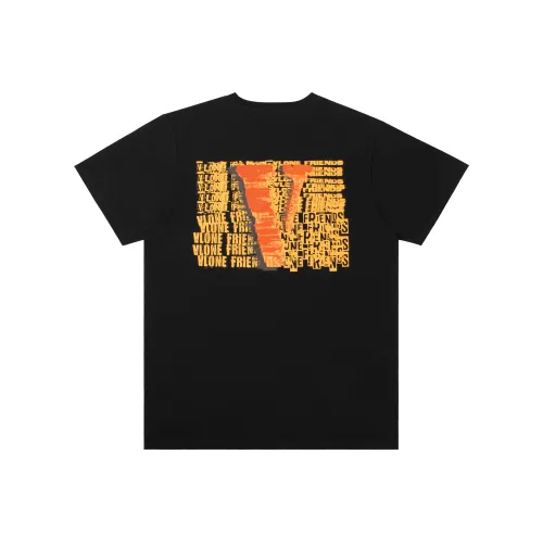 VLONE T-Shirt Унисекс Черный Оранжевый
