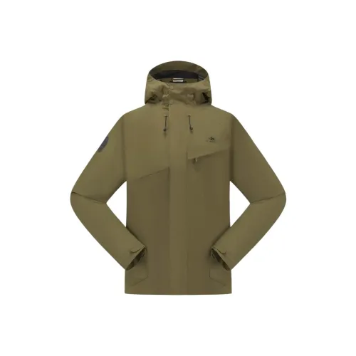 DECATHLON NH500 Водонепроницаемая куртка мужская Golden оливково-зеленая