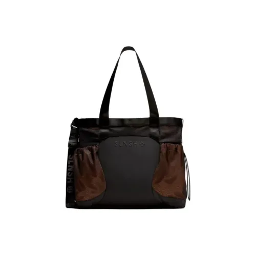 lululemon Полиэстер Портативная Сумка через плечо Сумка на плечо Унисекс Черный и Оранжевый