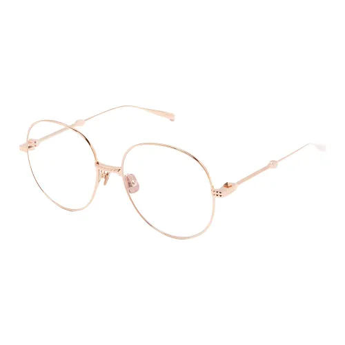 Valentino Титан Круглые Оправы для очков Мужские Золотые