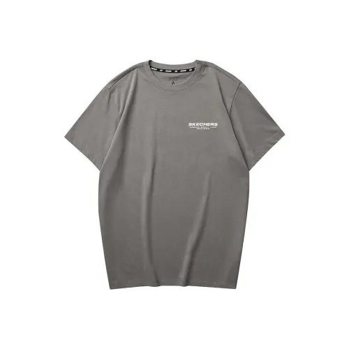 Skechers T-Shirt Мужской Lime Gray