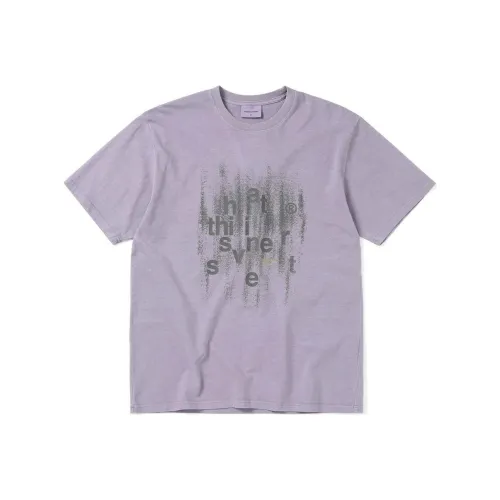 Thisisneverthat SS24 Брушированная Краска Tee T Рубашка Унисекс Лаванда