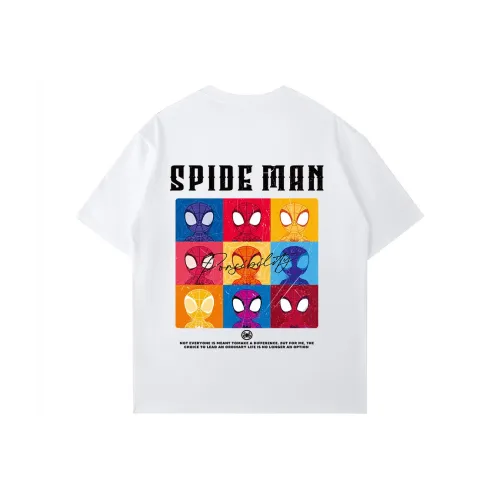 Marvel Белый Унисекс Футболки