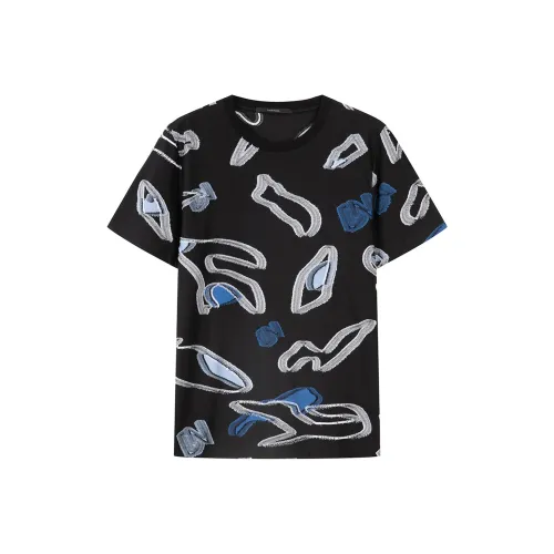 DAVID NAMAN SS24 T Рубашка Мужская Темно-синяя