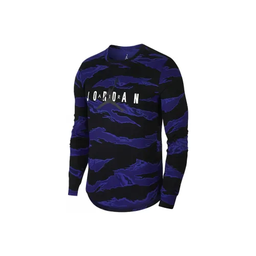 Джордан Sportswear T-Shirt Мужской Фиолетовый Черный Многоцветный